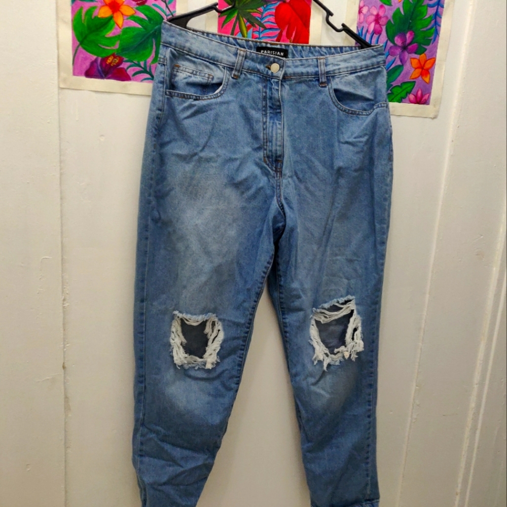 Vintage Ripped Parisian Jeans